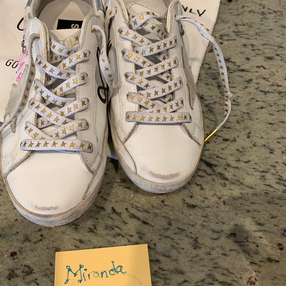 Golden Goose Superstar size 37 custom edition EUC - Picture 5 of 16